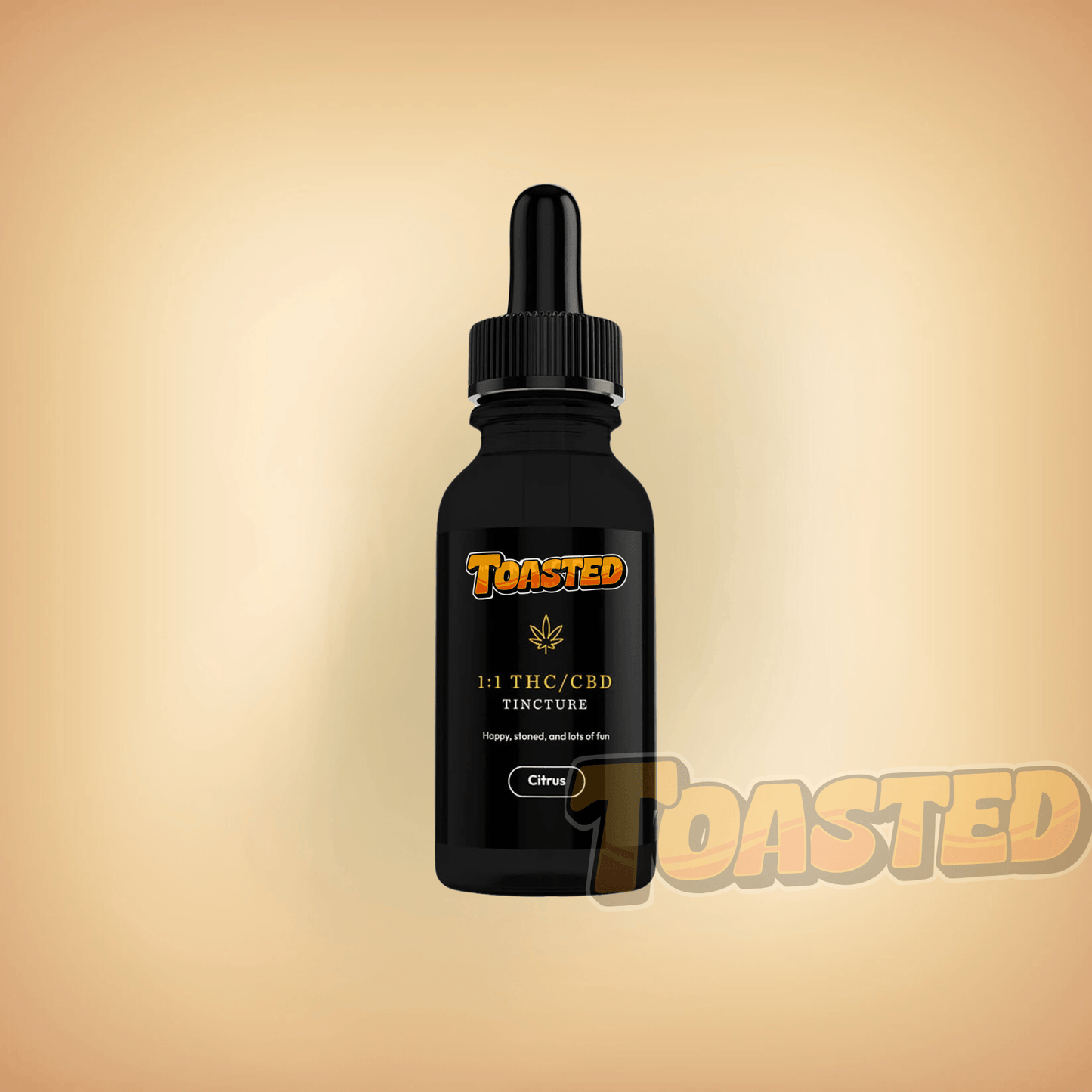 1:1 THC & CBD Tincture (900mg) - Toasted